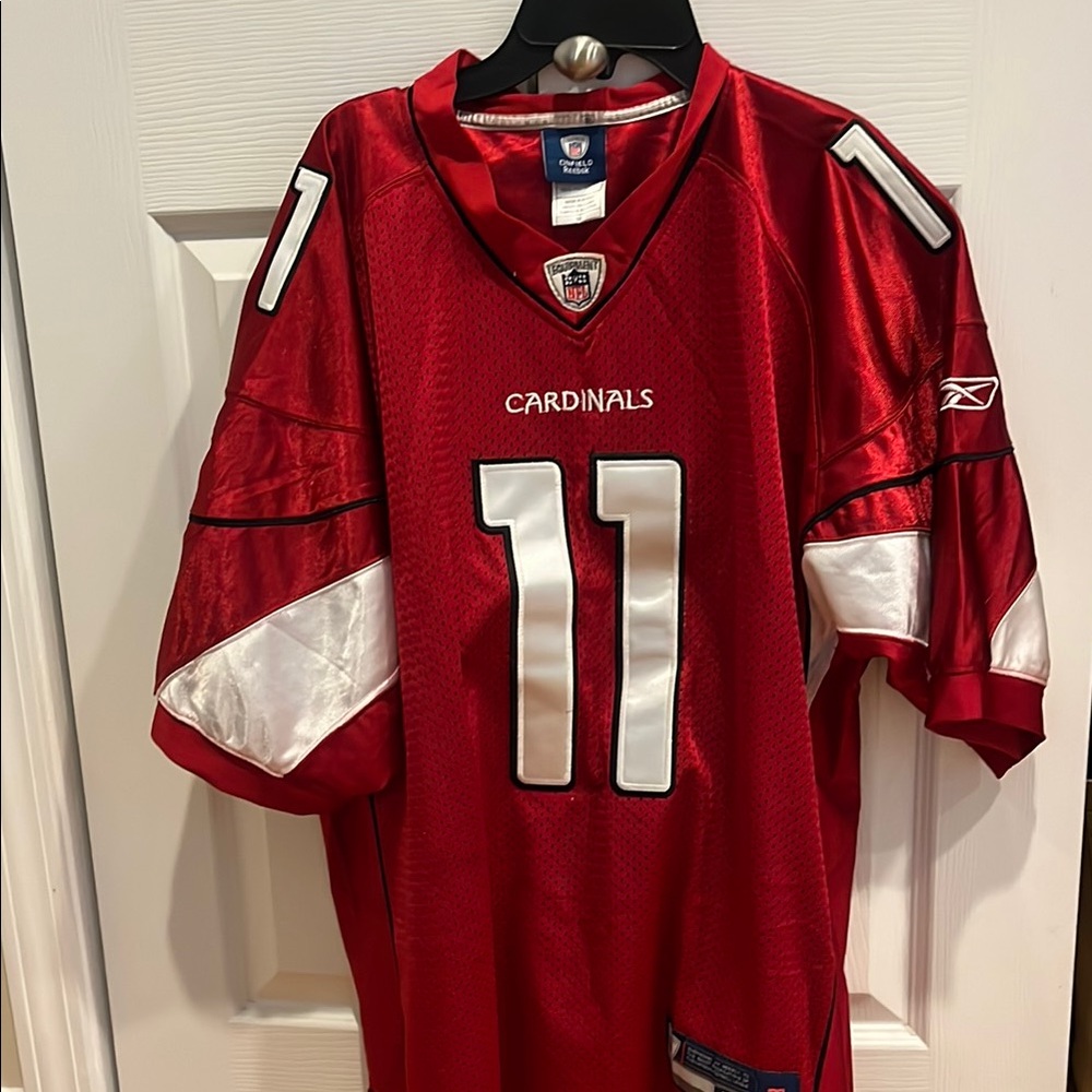 Reebok Cardinals Red and White Jersey